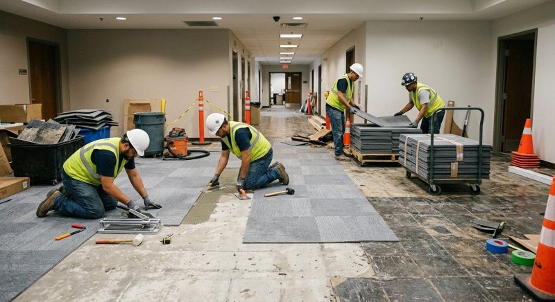 Our team working on Flooring Service projects in Volusia County, FL